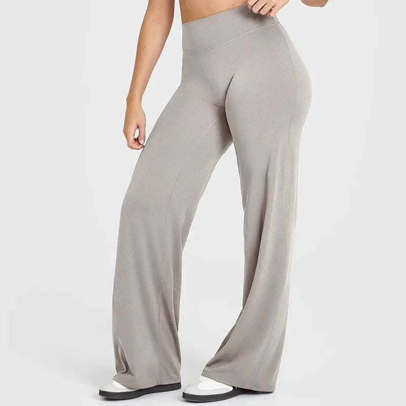 Pantalon Yoga Femme STOUREG Butter Fabric - Legging Sport Taille Moyenne Ultra Doux Jambe Droite